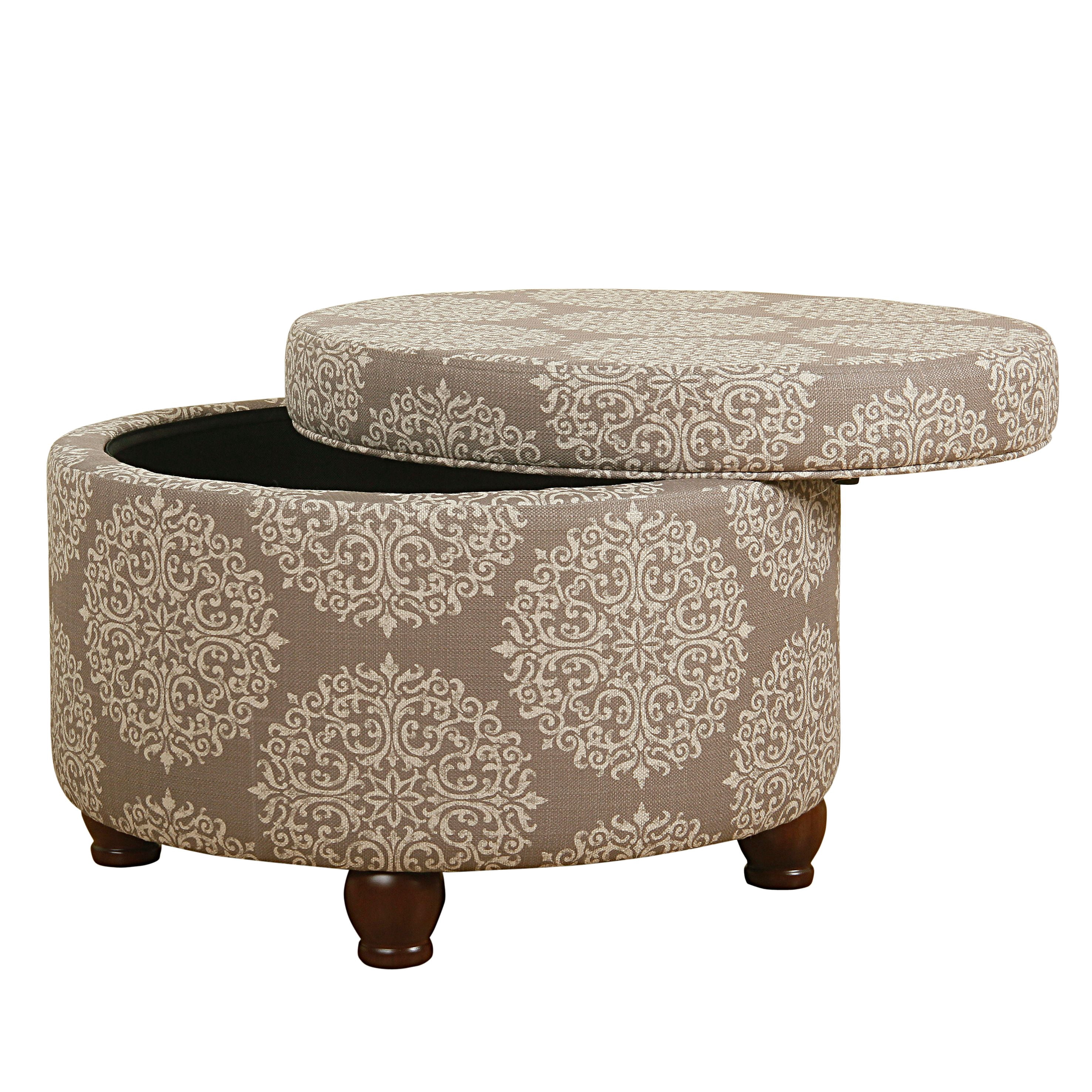 HomePop Storage Ottoman, Multiple Colors