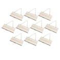 thumbnail image 1 of 10Pcs Plain Wooden Sign, Unfinished Hanging Wood Sign Rectangle Blank Wooden Plaque With Ropes For Home Decor DIY Projects, 25 X 10cm, 1 of 8