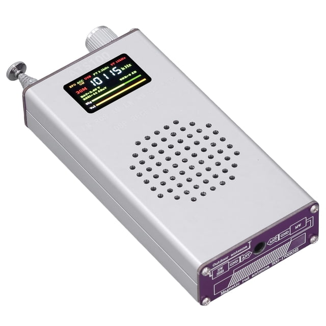 Receptor de radio con antena, Receptor de radio Si4732 150K‑30MHz Receptor de radio portátil Receptor de radio FM Diseño fácil de usar Jadeshay A