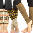 thumbnail image 3 of TeeHee Gift Box Women's Fashion and Christmas Holiday Leg Warmers Multi-Pack, 3 of 5