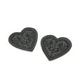 thumbnail image 4 of Black Lace Heart Embroidered Iron on Patch, 4 of 6