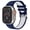 Blue&White, variant on Sporty Silicone Watch Band Compatible with Apple Watch, Waterproof & Breathable, Multiple Colors