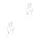 thumbnail image 4 of Matsuzay Pintura en lienzo con femenina Símbolo de elegancia Arte en lienzo con estilo Cuerpo de mujer Impresión minimalista Type1 NO1, 4 of 6