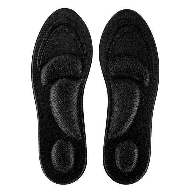 Plantillas de masaje Advancent Buena elasticidad Desodorante para pies planos soporte para el dolor Negro 28X9.7cm