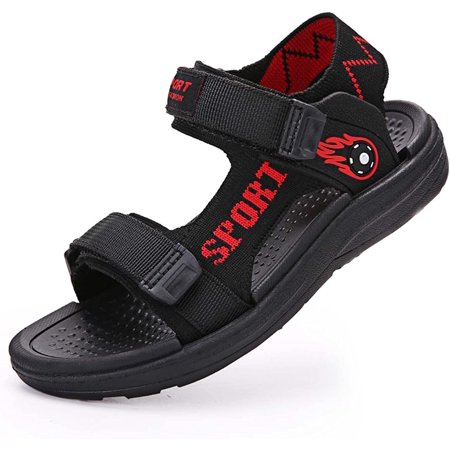 

Boys Comfortable Breathable Sandals Fashion Lightweight Hook and Loop Adjustable Foot Width Athletic Sandals Summer Beach Shoes For Kids