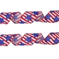 thumbnail image 2 of Event Party Decor American Patriotic Thread Edge Ribbon 4 Burlap Imitation Burlap Ribbon Veterans Day Ribbon Independence Day Gift Wrap Party Decoration Craft Supplies, 2 of 4