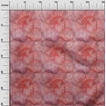 thumbnail image 3 of oneOone Polyester Spandex Red Fabric Texture Leaf Sewing Craft Projects Fabric Prints By Yard 56 Inch Wide, 3 of 4