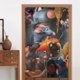 thumbnail image 1 of Cortina de puerta Ratatouille para entrada, cortina opaca con estampado de patrón, cortina divisoria para habitación, tapiz para decoración del hogar, 34" de ancho x 56" de largo, 1 of 7