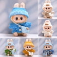 thumbnail image 2 of Handmade Crochet Clothes for Labubu – 3-Piece Outfit Compatible with Labubu Dolls – Include Sweater, Hat and Bag, 2 of 5