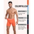 thumbnail image 2 of MAYFISH Mens Underwear Soft Bamboo Rayon Boxer Briefs Breathable Open Fly Underwear Multipack(7C,L), 2 of 6