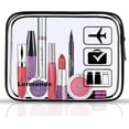 thumbnail image 4 of 2pcs Lermende Clear Toiletry Bag TSA Approved Travel Toiletry Bag, Carry On Airport Airline Compliant Bag Quart Sized 3-1-1 Kit Luggage Pouch, 4 of 5