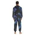 thumbnail image 4 of FORMRS Onesies Pajama for Adults Unisex Hoodie Winter Jumpsuit One Piece Sleepwear, Sizes S-2XL, Watercolor Galaxy, 4 of 7