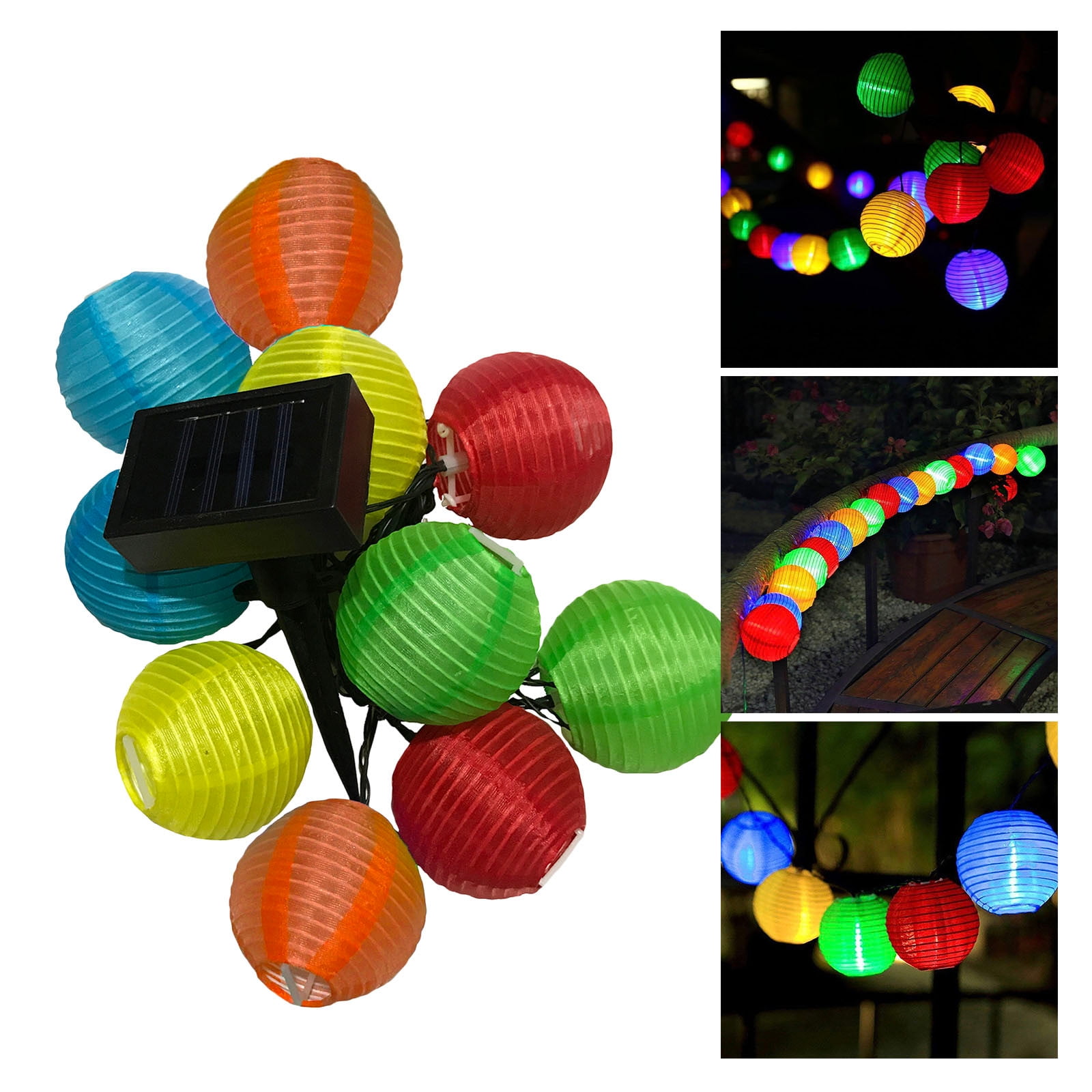 sådan Partina City hjul VOSS Solar Lantern String Lights 3.5M 10 LED Lantern Ball Light Outdoor  Decoration - Walmart.com