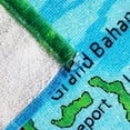 thumbnail image 2 of Beachland Dolphins Beach Towel 30 x 60 inch 100% Cotton - Caribbean Map - Bottlenose Dolphin Underwater, 2 of 4