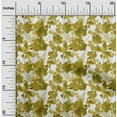 thumbnail image 1 of oneOone Viscose Chiffon Olive Green Fabric Flower Watercolor Diy Clothing Quilting Fabric Print Fabric By Yard 42 Inch Wide, 1 of 4
