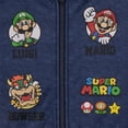 thumbnail image 5 of Nintendo Super Mario Boys Zip Up Varsity Hoodie, Kids Varsity Hoodie Jacket (Size 4-16), 5 of 5