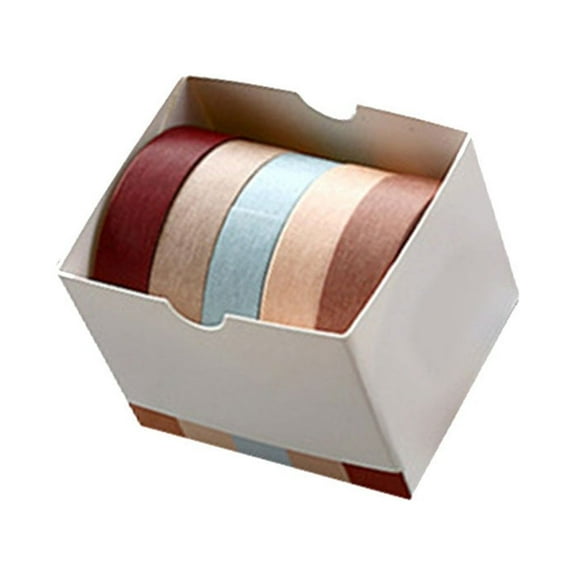 Assorted Color Washi Tape for Decoration 5 Rolls Easy to Use and Store
