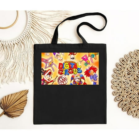 vintage The Amazing Digital Circus Pomni Jaz Caine Tadc Ragatha Softstyle Tote Bag-TH19010