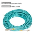 thumbnail image 2 of Uxcell 50 Meters 164Ft Fiber Patch Cable Multimode LC-LC OM3 LSZH Fiber Optic Jumper Green For Network Transceiver,1Pcs, 2 of 6