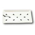 thumbnail image 4 of Set of 2 White Japanese Neta Zara Ceramic Sushi Case Chef Drip Plate 8.75"X4.75", 4 of 6