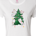 thumbnail image 4 of Inktastic Kawaii Cats Christmas Tree Women's T-Shirt, 4 of 5