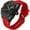 Red, variant on Watch for Men Fashion Hollow Unique Rectangle Dial Wristwatch Waterproof Sport Digital Analog Dual Time Display Stopwatch Punk Cool Design Silicon Strap Dress Watch