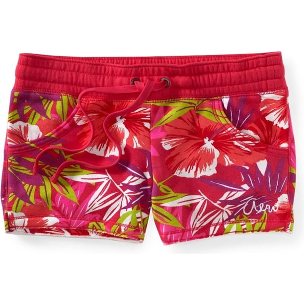 Aeropostale Heritage Athletic Sweat Shorts para mujer, rosa, pequeño Aeropostale Sudor