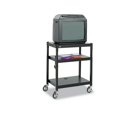thumbnail image 3 of Adjustable-Height Steel AV Cart 27.25w x 18.25d x 28.5 to 36.5h, Black, 3 of 3