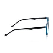 In Style Eyes Modern Oval Clear Frame Readers Black 2.00