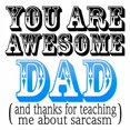 thumbnail image 2 of Prime, Marcus 26x26 White Modern Wood Framed Museum Art Print Titled - Awesome Dad, 2 of 4