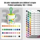 thumbnail image 1 of 12/24/36 crayones lavables para niños pequeños, de secado rápido, de seda, para pintar al óleo, de colores, lavables, 1 of 5