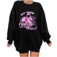thumbnail image 1 of Moda mujer casual manga larga impreso o-cuello señoras sudadera tops Fridja ghj987+892, 1 of 5
