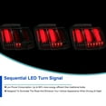thumbnail image 6 of Spec-D Tuning Jet Black Red LED Bar Sequential Tail Lights Compatible with 1999-2004 Ford Mustang, Left + Right Pair Assembly, 6 of 8