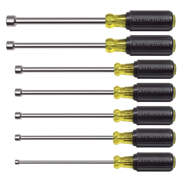Juego de herramientas Klein Tools 647M con destornilladores magnéticos para tuercas de 5 a 13 mm