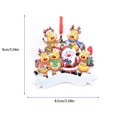 thumbnail image 4 of Toystoory Decoración colgante de Navidad para Hotel en casa, fiesta, banquete, árbol de Navidad portátil, ventana, colgante de resina alegre para Kits de decoración para fiestas 7 cabezas Toystoory HA069810-06B, 4 of 6