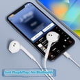 thumbnail image 2 of Auriculares con cable para iPhone Auriculares con conector Lightning Plug&Play Micrófono incorporado y control remoto Auriculares compatibles con iPhone 14/13/12/11/XR/XS/X/8/SE/Pro/Pro Max Compatible, 2 of 5