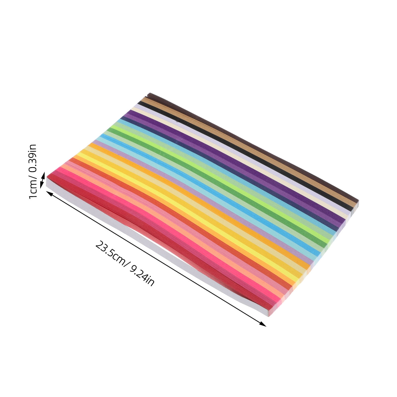 OUNONA 4050Pcs Multi-Color Origami Paper Strips for Handmade Crafts and Paper Folding Art
