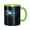 Green, variant on Lavender Coffee Mug Fun Custom Ceramic Mugs 11oz Black