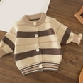 thumbnail image 4 of DHFJKG Baby Boys Sweater Outfits Striped Knit Cardigan Casual Pants Two Piece Set Soft Comfortable Warm Casual Winter Clothes Child Kids Boys Stylish Outfits 0-3 Months, 4 of 7