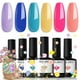 thumbnail image 1 of Set de esmaltes de uñas en gel Modelones, 6 colores neón, para niñas y mujeres, 1 of 9