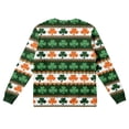 thumbnail image 5 of Men's St. Patrick's Day Shamrock Crew Neck Pullover Sweatshirt Casual Long Sleeve Top, 5 of 5