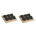 thumbnail image 2 of Maytalsory Rustic Wood Earring Card Holder with Tray for Jewelry Display Showcasing Collection 6 Pair Black 2Set, 2 of 6