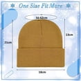 thumbnail image 2 of Paquete de 3 gorros unisex de invierno con diseño de calavera, gorros de punto con puños enrollables, gorros para hombres y mujeres al aire libre, 2 of 7