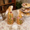 thumbnail image 1 of Whimsical Easter Wooden Owl And Bunny Desk Ornament For Home And Shows Resin Craft Decorations In Style 2PCS, 1 of 3