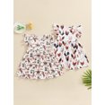 thumbnail image 6 of Suealasg Western Kids Baby Girls Outfits Toddler Summer Casual Dress Fly Sleeve Horse/Chicken Print A-Line Dress, 6 of 8
