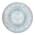 thumbnail image 3 of Unique Loom New Classical Collection Area Rug - Olwen (6' 1" Round Light Blue/Ivory), 3 of 7