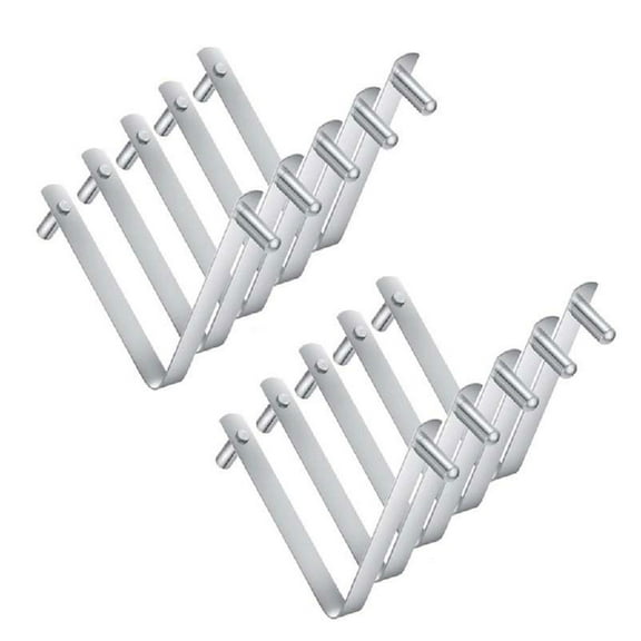 SDFGTstore 5/10Pcs Pool Brush Clip Rustproof Double Locking Clips for Pool Brush Skimmer