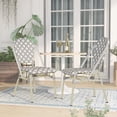 thumbnail image 5 of Furniture of America Tropaz Aluminum Patio Side Chair-Set of 2, Gray, 5 of 9
