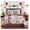 B022, variant on Christmas Quilt Set 3 Piece - Rustic Deer Bedspread - Lightweight Quilted Coverlet Comforter - Soft Polyester - King Size