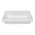thumbnail image 2 of Whitehaus 24" Rectangular Semi-Recessed Basin with Center Drain Location, 2 of 7